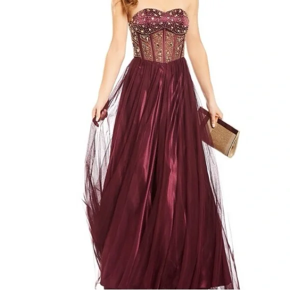 slim fit dress slacks CRYSTAL Corset Gown